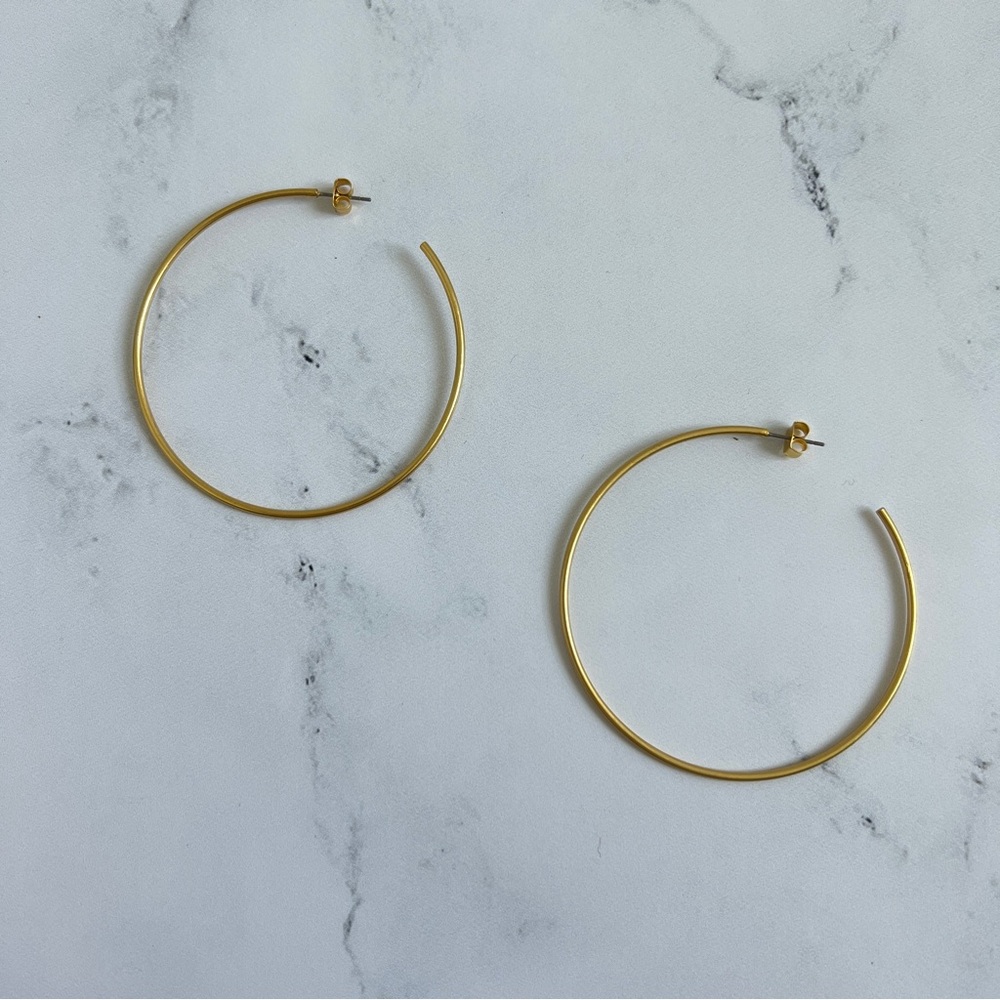 Large Gold Hoop Earrings